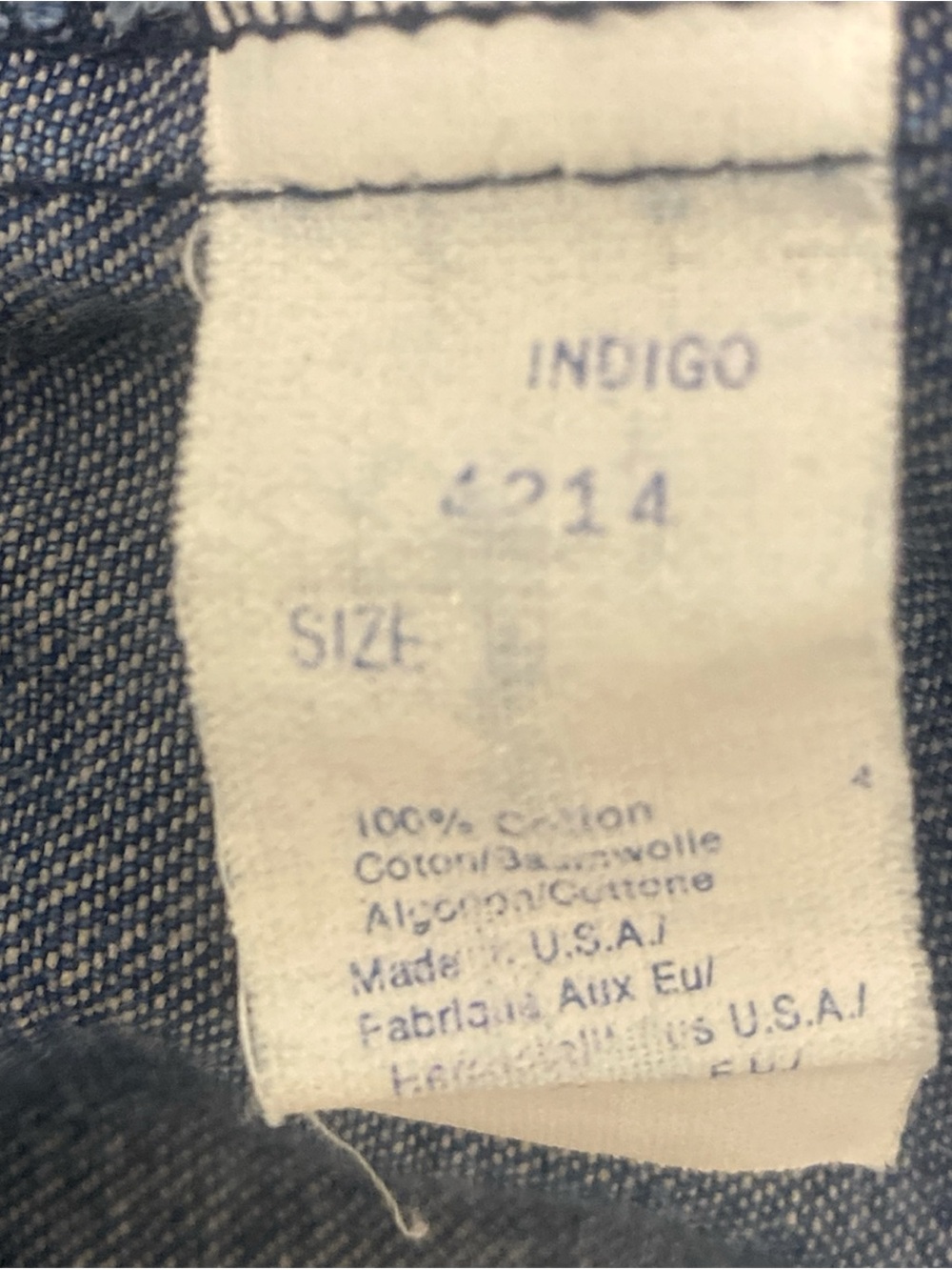 vintage 80’s Woolrich MADE IN THE USA blue denim dress 100% cotton Size Medium - Picture 10 of 12